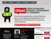 Tablet Screenshot of cesyac.org.ar